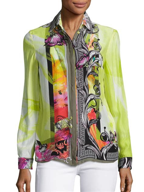 versace womens tops cheap|versace blouses for women.